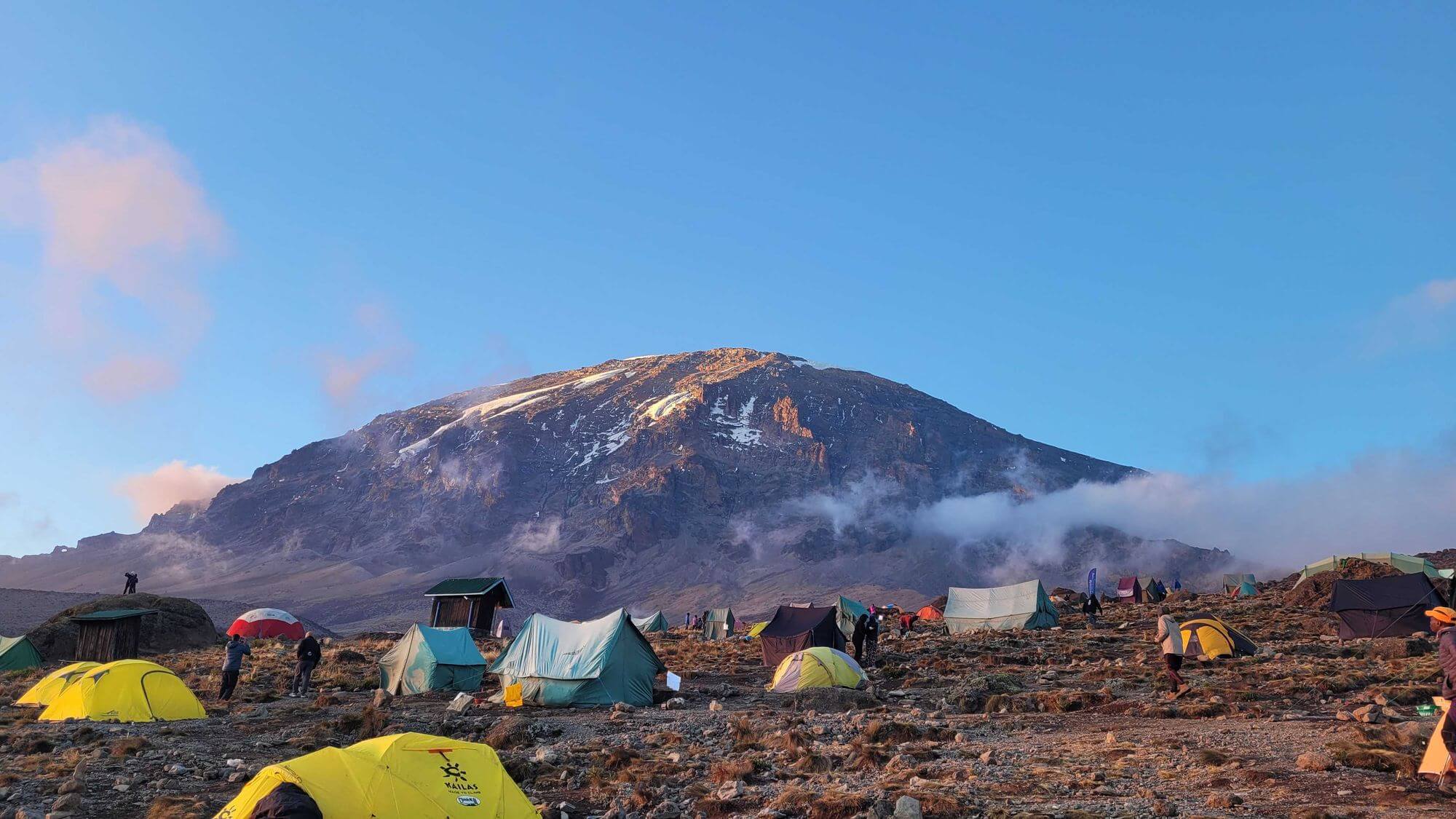 Machame hut Campsite